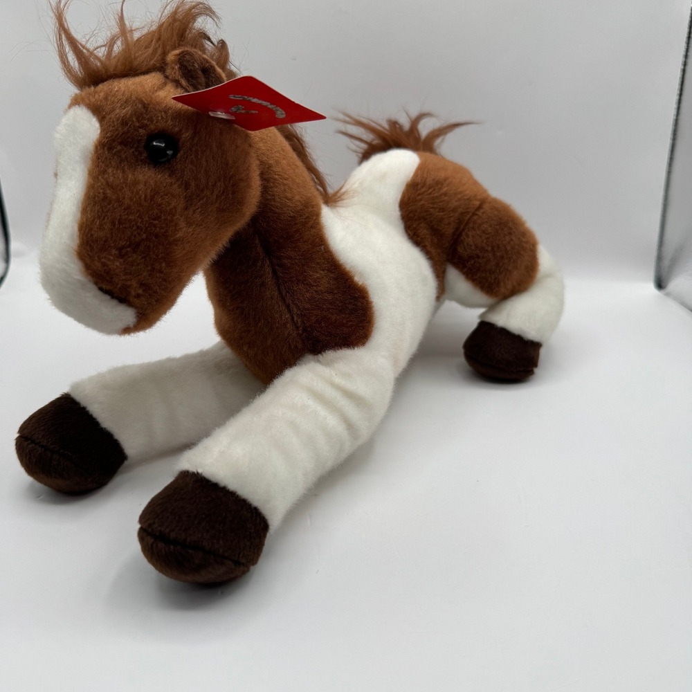 Aurora World Tola Horse‎ Plush Kids Small Brown White Pinto Stuffed Animal 31477